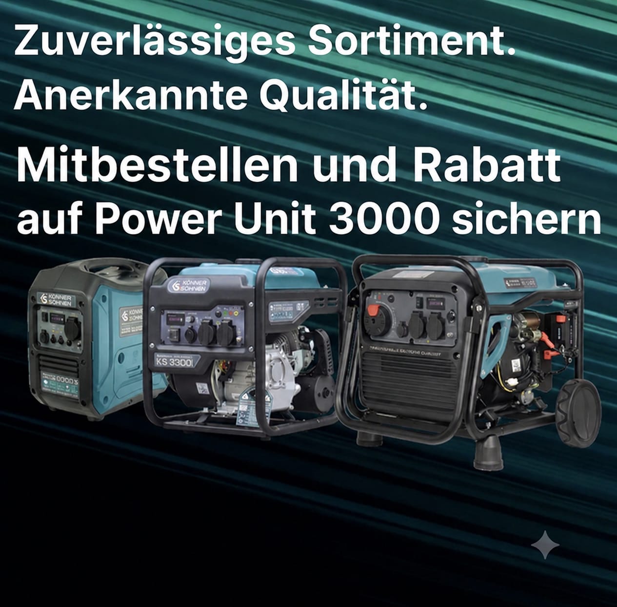 Generatoren von Könner und Söhnen - schicken Sie uns Ihre Anfrage